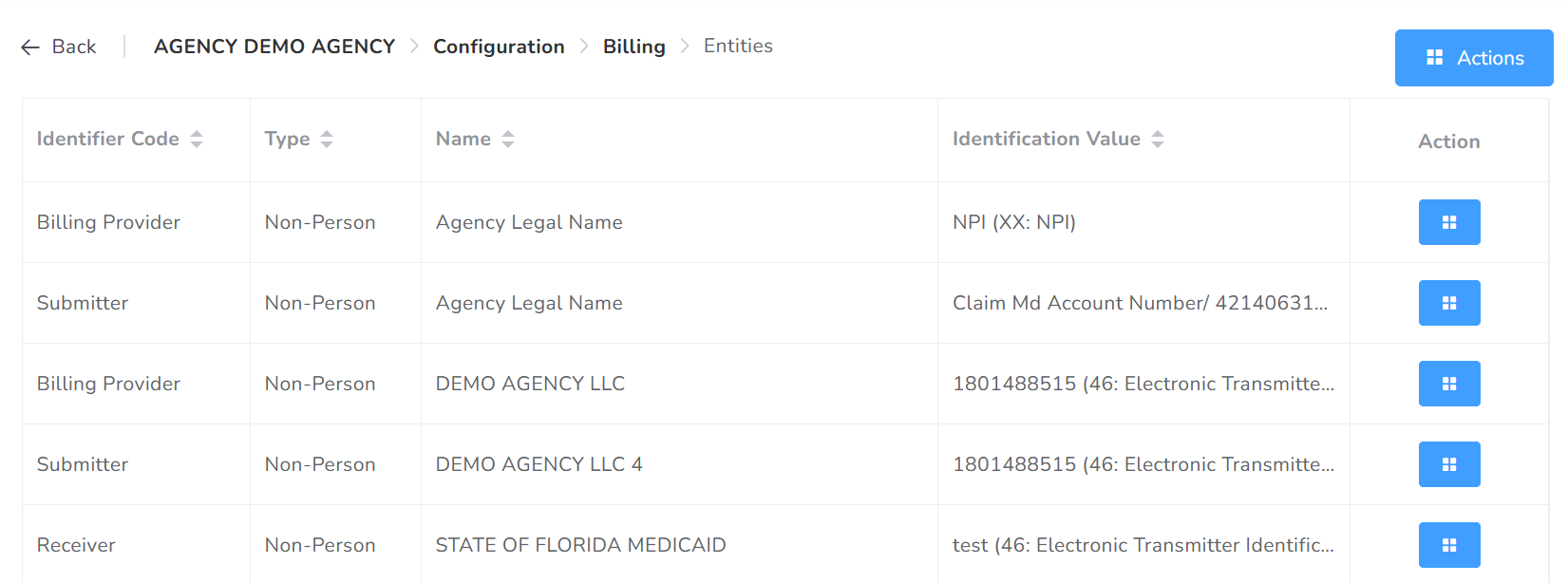 Billing Configuration